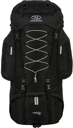 Рюкзак туристичний Highlander Rambler 88 Black/Silver (RAM088-BK.SR)
