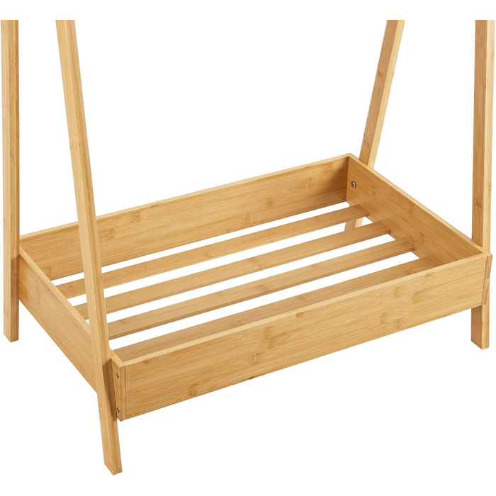 Дитяча вішалка для одягу Sola, вішалка для курток, 126 x 73 x 42 см, бамбукова вішалка для одягу для дитячих кімнат та спалень