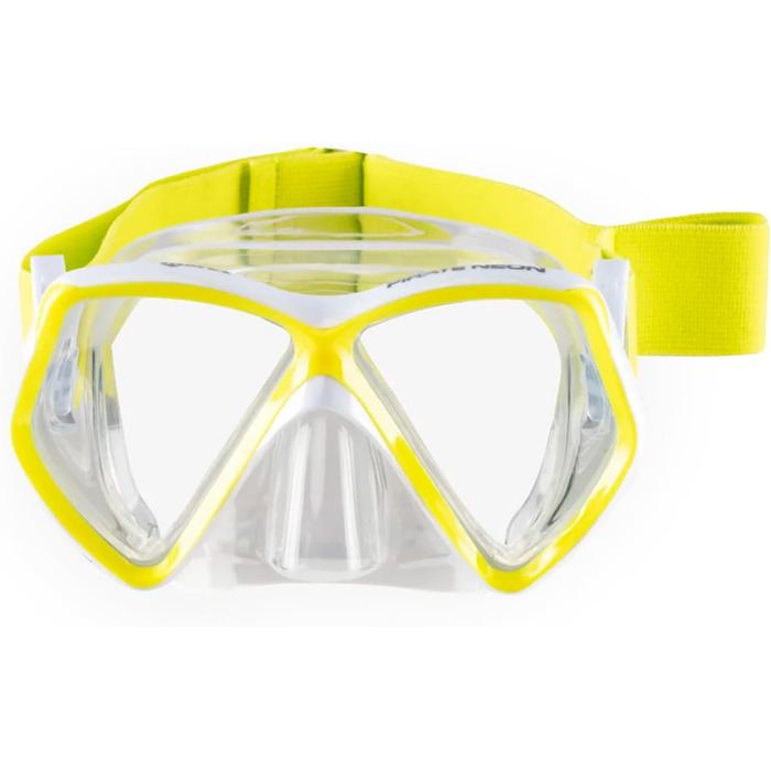 Набір для снорклінгу для дітей 814 років, ергономічна маска, напівсуха трубка з силіконовим мундштуком, жовтий