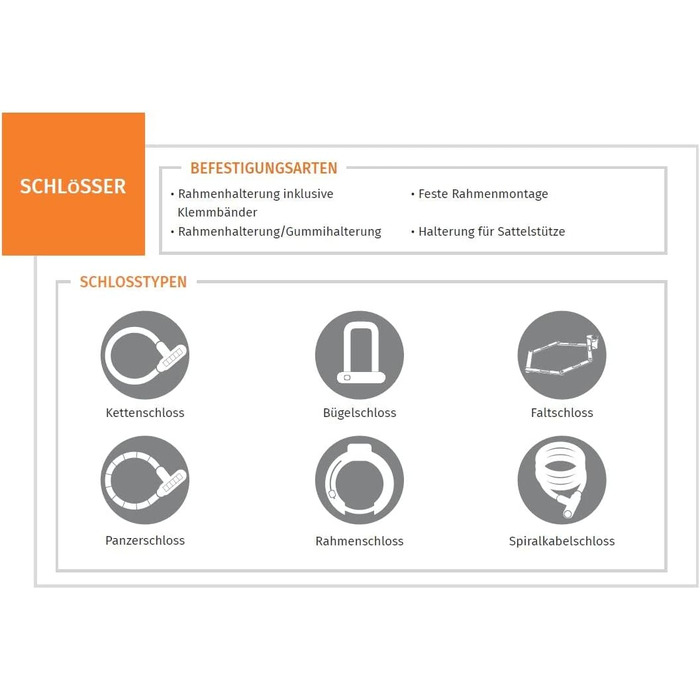 Замок велосипедний Prophete, ланцюговий з автоматичним замиканням, захист від втрати ключа, довжина 120 см, колір чорний