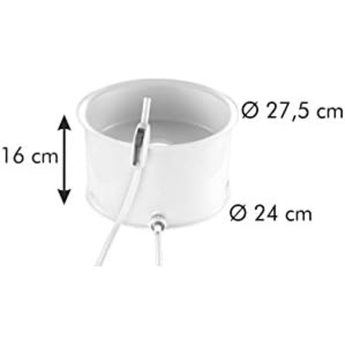 Парова соковижималка для фруктів та овочів Della Casa, пластик, біла, 28.4 x 16.9 x 28 см, 895250