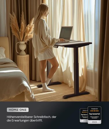 Робочий стіл з електричним регулюванням висоти 160x80 см - Стабільний робочий стіл з електричним регулюванням висоти з сенсорним е