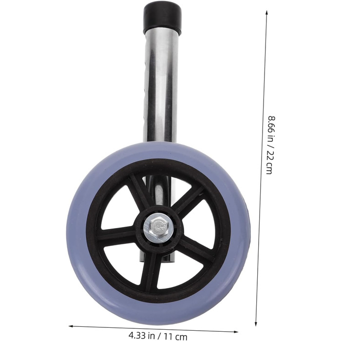 Пара ходунки колесо ходунки колесо ходунки аксесуари міцні ходунки запасне колесо ходунки аксесуари ходунки ходунки заміна ходунки для людей похилого віку інвалідне крісло практична заміна колеса ходунки деталі гумові, 1