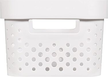 Коробки для зберігання CURVER Infinity Dots, прямокутні, 100 перероблені, маленькі, 4,5 л, білі, 4 шт. и білі 4 шт. 4,5 л