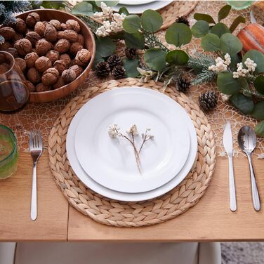 Скатертина з водяного гіацинта, кругла скатертина, кругла скатертина ручної роботи, килимок для тарілок на обідній стіл і прикраса