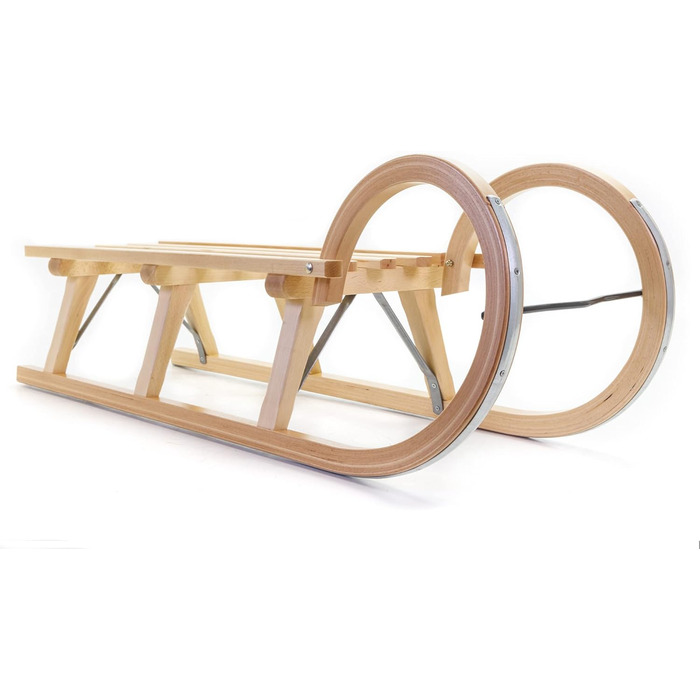 Санки Holzfee Colint Baran 110 RL дерев'яні зі спинкою, 110 см