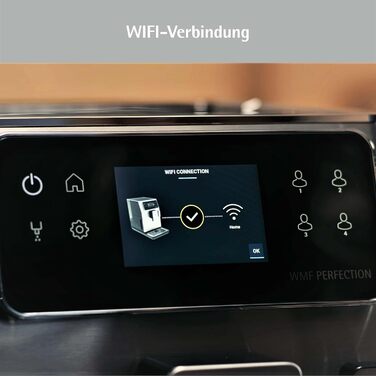 Повністю автоматична кавоварка WMF Perfection 680 з молочною системою, 21 напій, подвійний термоблок, кавомолка з нержавіючої сталі, профіль користувача, контейнер для молока 0,6 л, Wi-Fi