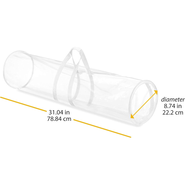 Прозорі рулони для зберігання Whitmor на блискавці, 25 шт. (), прозорі