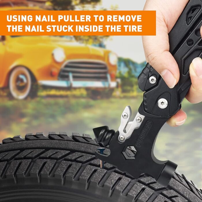 Подарунки для чоловіків, кишеньковий молоток 37 в 1 з набором багатофункціональних інструментів зі сніжинкою, багатофункціональні