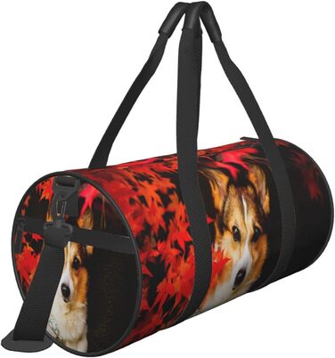 Дорожня сумка з милим коргі, спортивна сумка для чоловіків та жінок