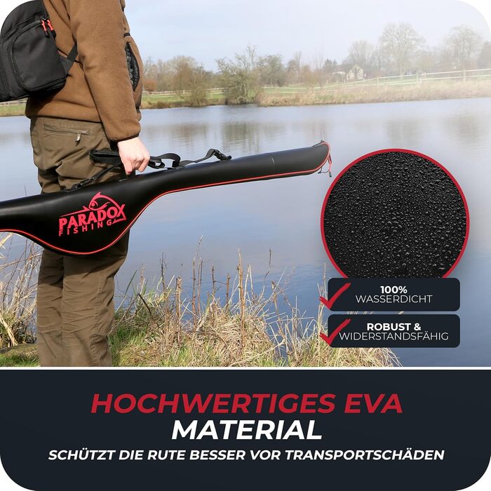 Сумка для рибальської вудки Paradox Fishing Eva 120 см/150 см/190 см - Матеріал 100 водонепроникний - Сумка для риболовлі Сумка для вудки Сумка для вудки Сумка для вудки