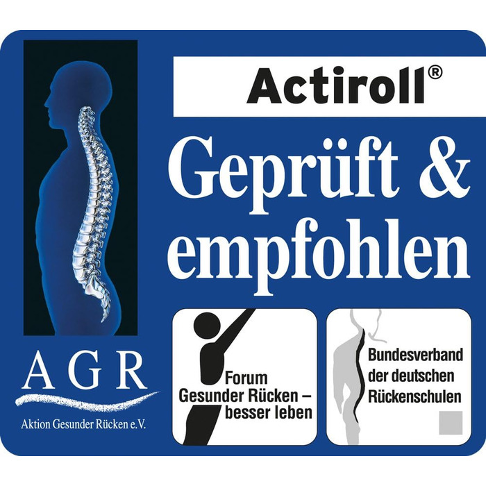 Масажний ролик TOGU Actiroll Wave M для фасції, чорний, одинарний