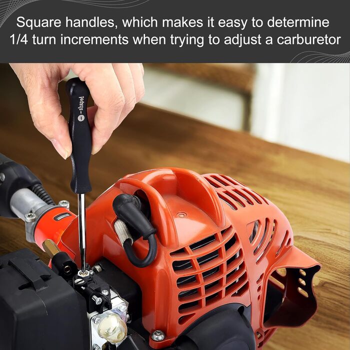 Набір інструментів для налаштування карбюратора (12 шт.) / Викрутки для тюнінгу 2-тактних двигунів (з шліцами Keil, Pac Man, D, подвійна D) для бензопил та тримерів Poulan, Husqvarna, STIHL, ECHO, металеві