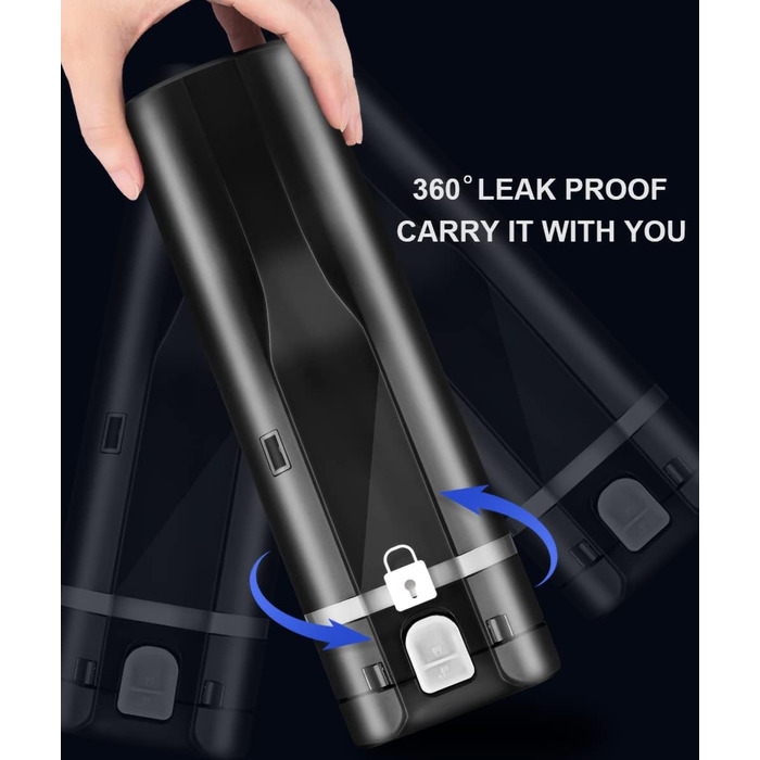 Дорожній електричний чайник 24В/12В для автомобіля/вантажівки, нагрівальна кружка 480 мл з кришкою, що захищає від проливання, гер