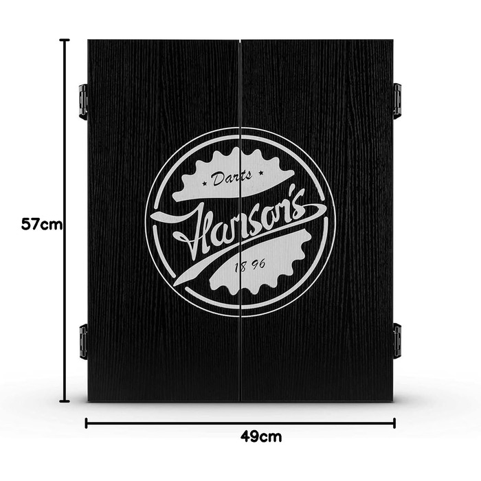 Електронний дартс oneConcept Dartmaster 180, E-Darts, Мішень для гри в дартс до 8 гравців, віртуальний суперник, світлодіодні дисплеї, 12 чорних дротиків з малюнком