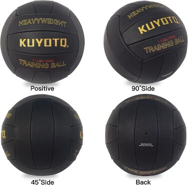 Волейбольний м&39яч KUYOTQ з обтяженням, розмір 5, тренувальний, 18-панельний, високоякісний, надзвичайно м&39який, стабільної форми, для використання в приміщенні та на вулиці (вільний)