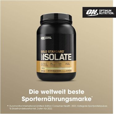 Протеїн Optimum Nutrition Gold Standard 100% Isolate, ваніль, 930 г (31 порція)