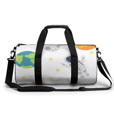 Універсальна дорожня сумка Всесвіт спортивна сумка-мішок для чоловіків та жінок, ідеальна для подорожей, спорту та повсякденного використання. Дизайн з космосом та астронавтами.