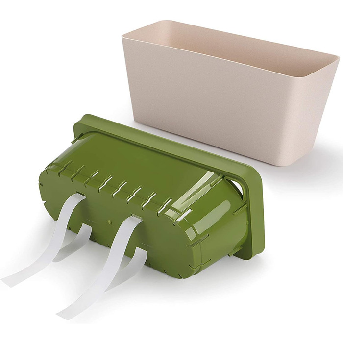 Горщик для рослин LATERN із 3 предметів із самополивом, прямокутний пластиковий квітковий горщик 27 см для садових квітів, бонсай, алое, трав, орхідей та сукулентів з віконцем для контролю рівня води та дренажним отвором, лоток