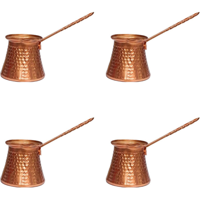 Турецька кавоварка 320 мл Coffee Turk Турецька мідна кавоварка для турецької кав'ярні Cezve, 4 шт., Coffee Turk