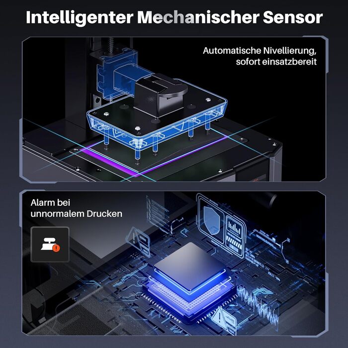 Принтер, 7-дюймовий монохромний РК-дисплей 9K, висока швидкість друку 150 мм/год, нахил, камера зі штучним інтелектом, автоматичне