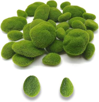 И кулькового моху, штучного моху, мохового кулькового садового каміння, декоративного моху, зеленого моху для рукоділля, збереженого зеленого моху для квіткових композицій, казкових садів, тераріумів і ремесел, 22 шт.