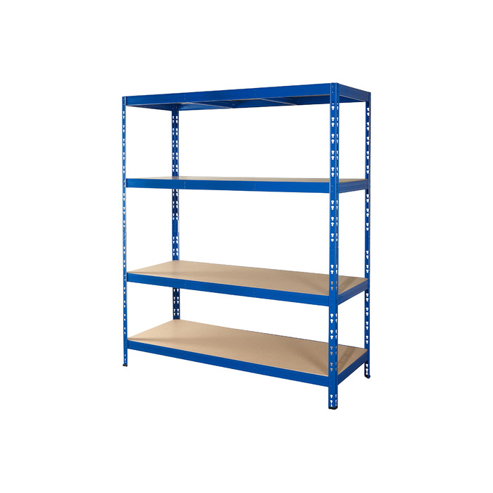 Міцний стелаж CALLIDUS 150 x 50 см I Lyon blue I металевий стелаж, полиця для зберігання, стелаж без болтів, полиця для підвалу