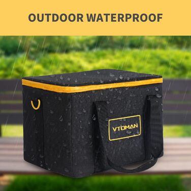 Сумка для перенесення VTOMAN для портативної електростанції, чорна (портативна електростанція не входить до комплекту) Сумка для перенесення FlashSpeed