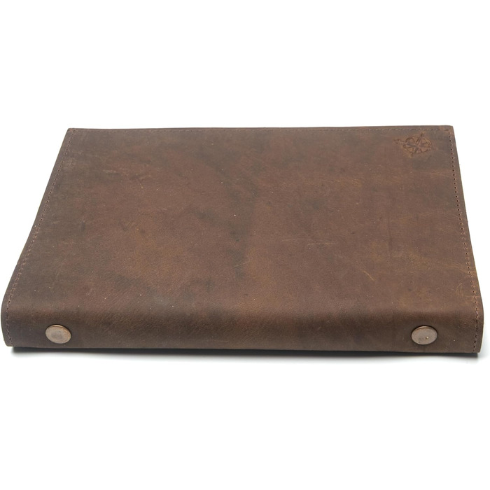 Планер Wanderings зі шкіри A5 сільський багаторазовий щоденник на 6 кілець органайзер ручної роботи зі справжньої шкіри сумісний з Filofax. 100 аркушів, 200 сторінок у лінійку 6&39 x 8,5&39 / 22 x 15 см