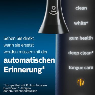 Насадки для зубної щітки Philips Sonicare Original G3 Premium Gum Care Standard - 4 упаковки в чорному кольорі (модель HX9054/33) 4 шт. и