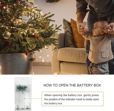 Казкові вогні дроту, 5м 50LEDs казкові вогні на батарейках, маленькі криті казкові вогні на Різдво, спальня, вечірка, весілля, при