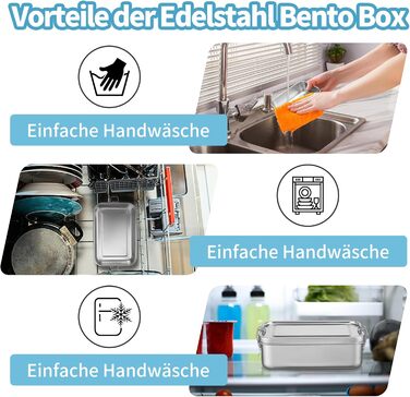 Ланчбокс Homikit з нержавіючої сталі, 850 мл, з двома відділеннями та сумкою для дітей та дорослих. Герметичний контейнер для сніданку/обіду для школи, офісу та подорожей. Можна мити в посудомийній машині.