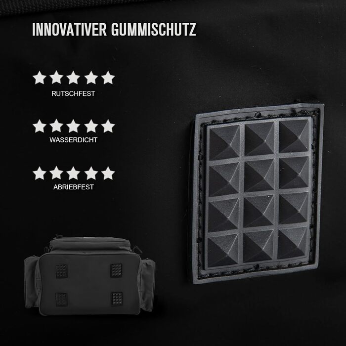 Сумка для риболовлі Goture, водонепроникна сумка через плече з мяким боком, регульований ремінь для вудки, рюкзак для риболовлі з мякими лямками та неслизьким дном Чорний Чорний 40 см*30 см*24 см