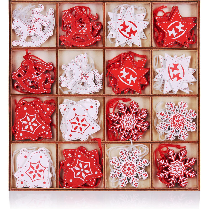 Набір різдвяних прикрас 48 предметів BRUBAKER