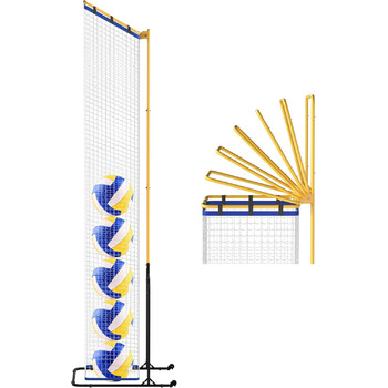 Тренажер-сітка для волейбольних зв'язуючих (Пасуючих), Регульована висота та кут, Портативний, для тренувань у приміщенні та на вулиці