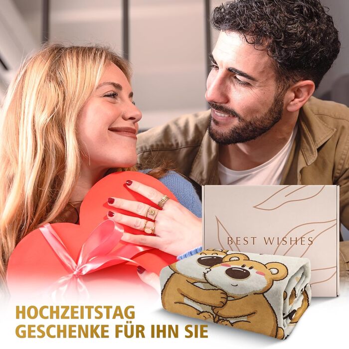 Подарунки SteadStyle на День святого Валентина для нього та неї, м&39які пледи для пар, подарунки на річницю для чоловіків та жінок, річницю весілля, подарунок на день народження для партнера та дружини