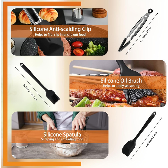 Аксесуари для фритюрниці Ninja, аксесуари для фритюрниці Ninja Double Stack XL 9.5L SL400UK, AF400EU AF451EU, аксесуари для двозонної фритюрниці Ninja з силіконовою формою, 13 шт.