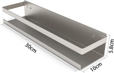 Душова полиця Bestdon без свердління, самоклеюча душова корзина, душова полиця з нержавіючої сталі SUS 304, полиця для ванної кімн