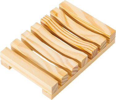 Екологічна мильниця Urbanstrive з натурального дерева, мильниця для ванної кімнати, біологічно розкладається, без відходів, без пл