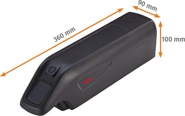 Акумулятор для електровелосипеда Prophete, AEG Downtube, Li-Ion 36V, 10.4 Ah (374 Wh), CAN V2.5, сумісний з усіма електровелосипедами Prophete