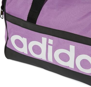 Спортивна сумка Adidas Linear Duffel Olistr / чорний / білий розмір M Preloved Purple / білий