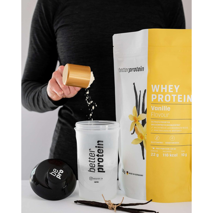 Сироватковий протеїн BetterProtein, Ваніль, 1 кг