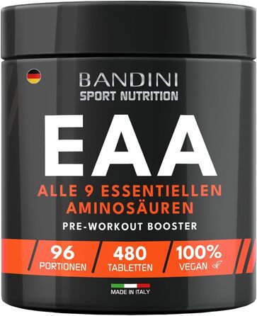 Амінокислотний комплекс Bandini EAA, 480 веганських таблеток