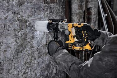 Акумуляторний перфоратор Dewalt 18В SDS-plus DCH172NT (16 мм, безщітковий двигун, електропневматичний ударний механізм, з вбудованим світлодіодним підсвічуванням, вкл. додаткову рукоятку, коробку Tstak, поставляється без акумулятора та зарядного пристрою)