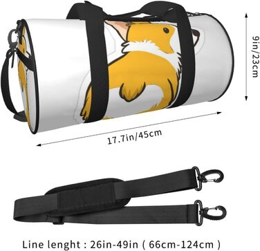 Містка дорожня сумка, легка та довговічна, ідеальний подарунок для подорожей, відпустки, ділових поїздок та іншого. З милим дизайном коргі. Універсальний розмір.