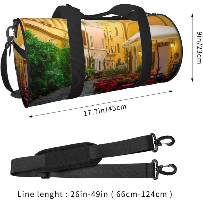 Універсальна дорожня сумка, італійська вінтажна спортивна сумка для чоловіків та жінок, сумка-мішок, спортивна сумка