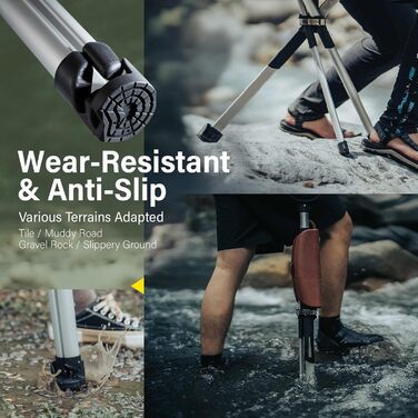 Стілець TA-Da серії 2 - Тростина для ходьби з сидінням, надлегка алюмінієва рама та міцний складний стілець (до 136 кг), складна конструкція, ідеально підходить для походів та активного відпочинку - Червоний, 82 см S (82 см)