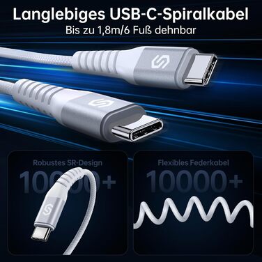 Автомобільний зарядний пристрій SYNCWIRE USB-C PD 45W & QC 45W - швидка зарядка для автомобільного зарядного пристрою USB з пружин