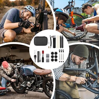 Набір інструментів для ремонту велосипедів Tragbares Bikes Reparaturset багатофункціональний