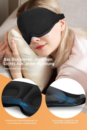 2, 2023 Upgraded 3D Eye Mask for Men and Women, 100 Opaque, with regulable Elastic Band and bersups, Ideal for Travel, Black, 2, 2023 Upgraded 3D Eye Mask for Men and Women, 100 Opaque, with regulable Elastic Band and bersups, Ideal for Travel, Black